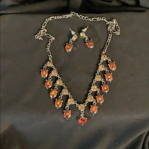 Vintage Choker and earrings
